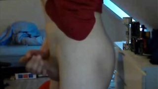 Watch a hot homemade video of a young stud getting a cum tribute