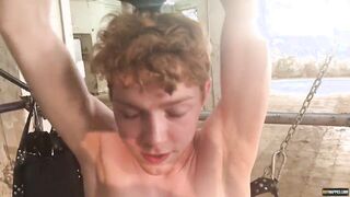 Enslaved lads tortured and plowed in raunchy humid four-way