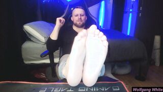 Flashing off my soles, jism on them?