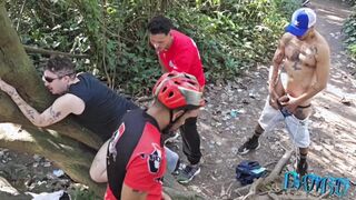 security cameras catch masculines poking in the forest part two (FINISH ON CRIMSON)