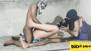 Hijabi marionette rock-hard romped by hefty beef whistle Hindi audio