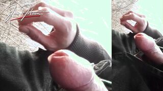 Outdoors, Jon Arteen strokes his tumescent twunk spunk-pump, shoots a load jizm that rams to his frigs and leisurely runs in rivulets.