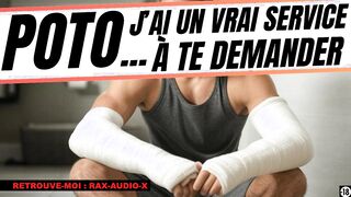 your hetero acquaintance needs you to wash him and take care of his pipe