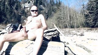 teddy wanking in public