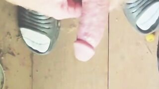 Humungous man sausage outside