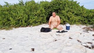 Dutch monik fag on the beach to rail the faux-cock untill he pops. Public service risk task done