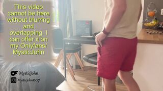 I'm eyeing my roomie work out and my manmeat is ramming up