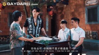 Mischievous Taiwanese Bros Have Torrid threesome with Asian Interchange Schoolgirl