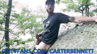 Runner Nutting On Hike