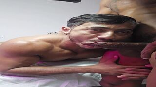 SITTING ON THE LARGE, MEATY KNOB