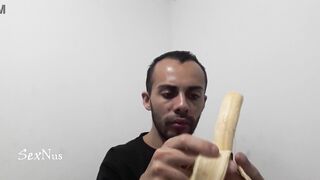 Saucy condensed milk that I am going to slurp with a banana