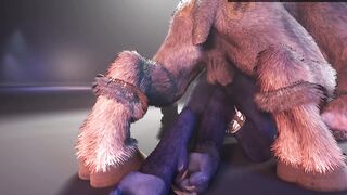 Wooly Femboy x Monster Spunk-pump 3 DIMENSIONAL