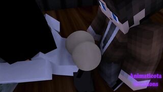 Wild Fucky-fucky In The Office With My Chief - Minecraft Gaymale Bang-out Mod Toon