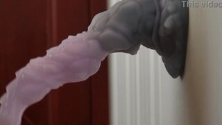 Instructing with my L-sized Nothosaur dragon fake penis