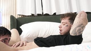 Taut FTM sweetie Atlas Alexander bred deep by suspended bumder