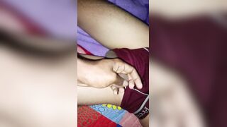 Midnight check on my greatest step brother-in-law while he was in maroon short