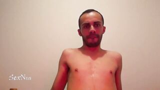 Lots of slaver all over my super-hot figure