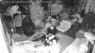 Jizm on outdoors voyeur web cam