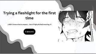 Attempting a fleshlight for the very first time...