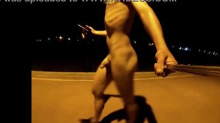 Liking my bareness in the suburb I had to run away from man who groaned at me, stash and fap off