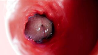 A huge wondrous chisel streams profusely inwards a raw greasy crevasse and spanks!