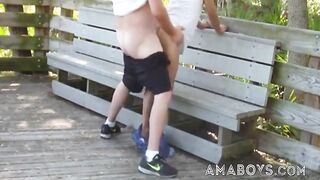 Mature Batty boy Duo Has Multiracial Sans a condom Romp Outdoors