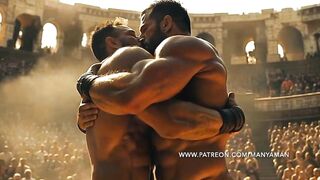 Gladiators Plumb And Deep-throat by ManyAMan
