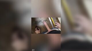 Measuring gigantic white fuck-stick