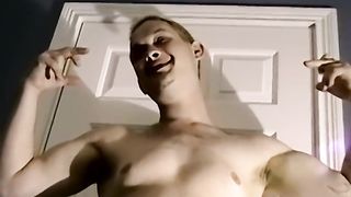 Inexperienced towheaded masturbating off with his pal and being deep-throated