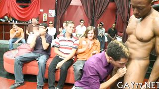 Folks Take Turns Inhaling Bone