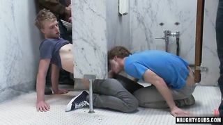 Watch hot HOMO Trussed and Popshot take a hot load in their mouths
