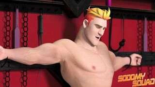 Sodomy Team - Queer Superhero Battle Pummels Sinister Stepbrother To Save Fucktropolis