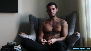 Stepson gets his tight ass drilled and takes a hot load in his mouth