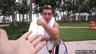 Inexperienced amateur takes it up the ass and gets a hot cumshot