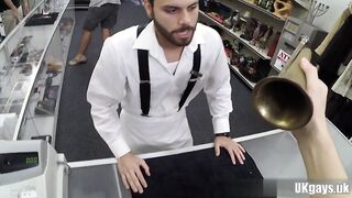 Smoothly-Shaven Queer Public Fuck-A-Thon With Cum Shot