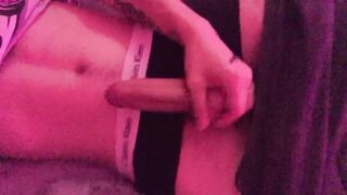 Russian schoolgirl drains off his huge cock after examining