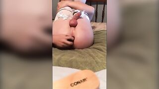 Sissy Poked By nine Inch Black Fuck Stick