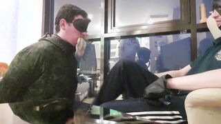 Sequel RUSSIAN COP PREDOMINATES young MILITARY FELLOW- now the 2ND AUTHORITATIVE has joined - STIFF FACE SMACK