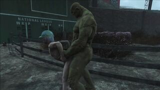 FO4 The green humungous luvs the employees' stiff rump