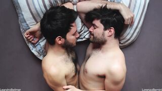 Homosexual best friends draining together