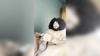 SUPER HOT vers BIG BLACK COCK cought masturbating off