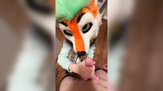POINT OF VIEW Fursuit Facial cumshot Pop-shot Compilation Huge Fuck-stick