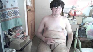 Downright bare goth cumload