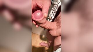 Fat uncircumcised beef whistle milking with popshot