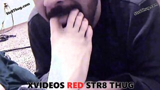 Blond haired blue eyes recieves sole fetish