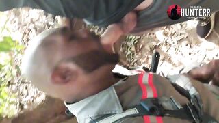 I stopped to piss and concluded up gargling a biker in the forest