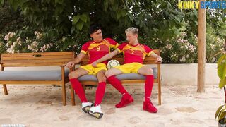 , perspiring, sporty, pink cigar-marking, sloppy young men. Sans a condom, slobbers,